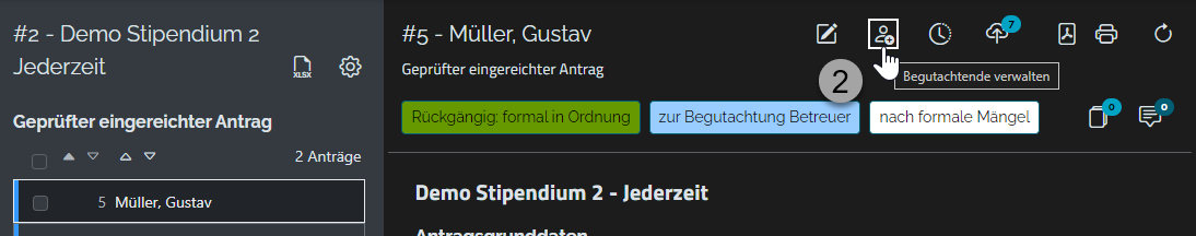 Fenster Begutachtende zuordnen Fenster Begutachtende zuordnen