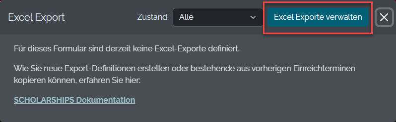 Export-Definition erstellen Schritt 2