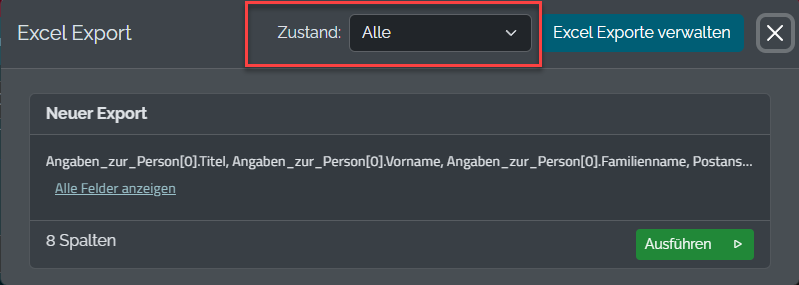 Export ausf&uuml;hren Schritt 4