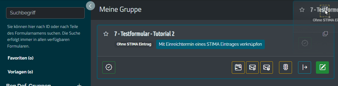 Benutzerdefinierte Gruppe anzeigen