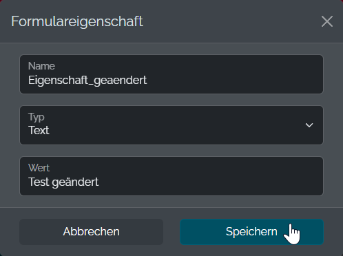 Formulareigenschaft &auml;ndern Step 3