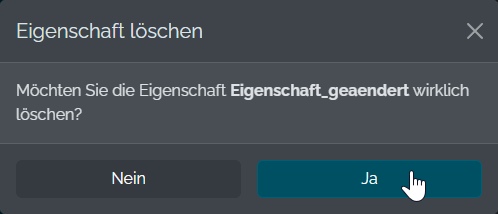 Formulareigenschaft l&ouml;schen Step 2