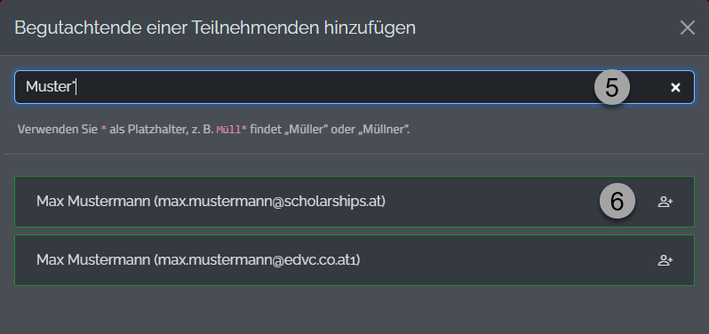 Person zu Teilnehmende hinzufügen 1 Person zu Teilnehmende hinzufügen 1