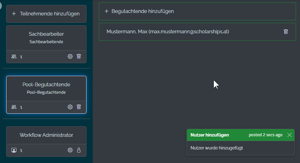 Person zu Teilnehmende hinzufügen 1 Person zu Teilnehmende hinzufügen 1