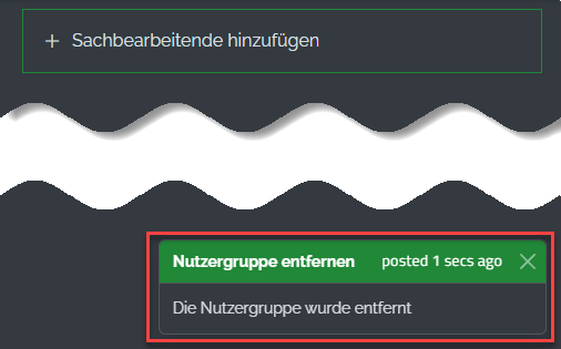 Nutzergruppe entfernen Step 6