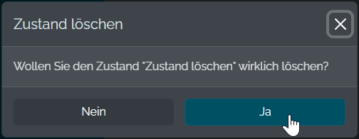 Zustand löschen Schritt 2 Zustand löschen Schritt 2