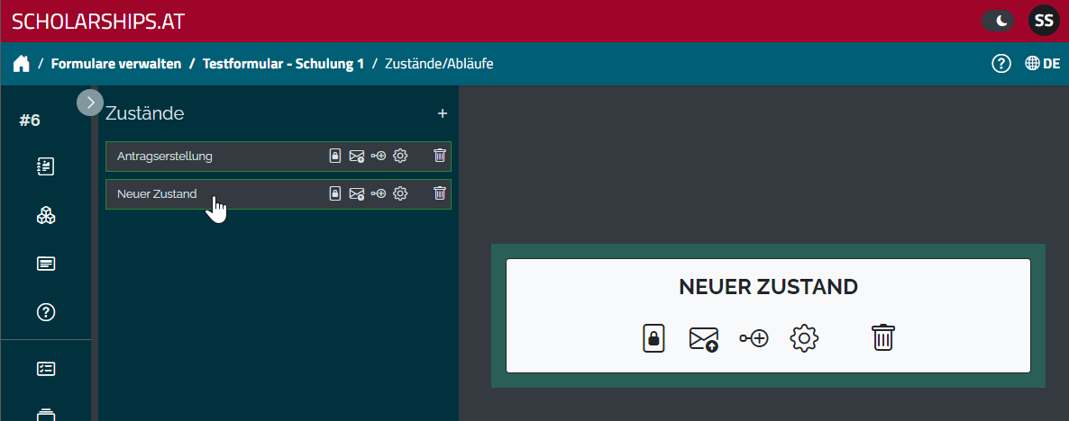 Zustand bearbeiten Step 1 Zustand bearbeiten Step 1