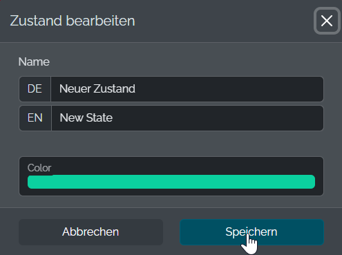 Zustand bearbeiten Step 2 Zustand bearbeiten Step 2